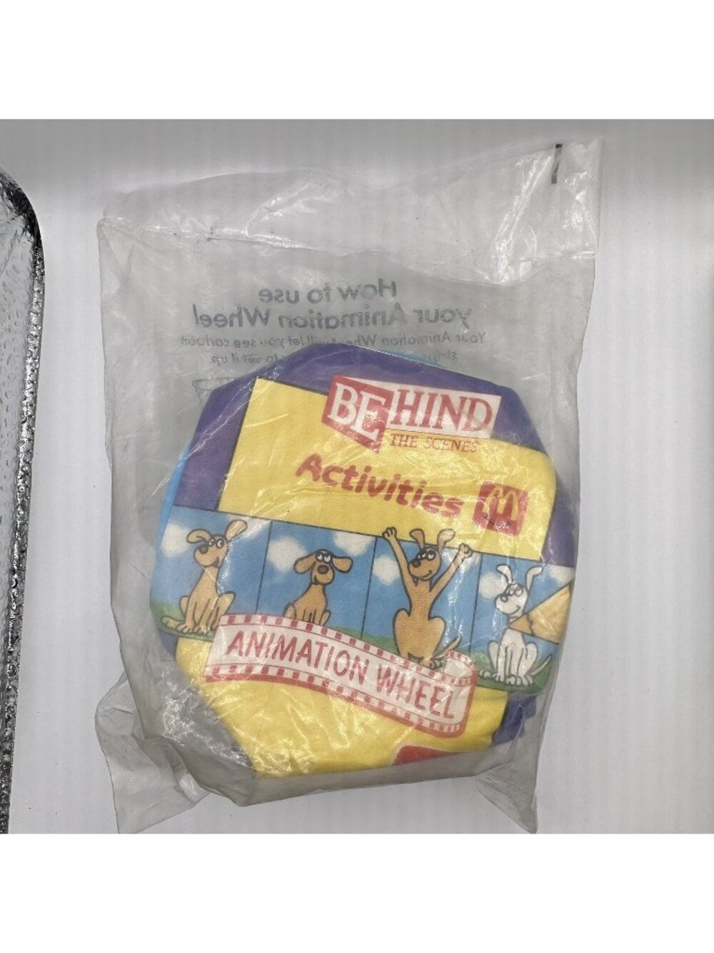 Vintage 1992 McDonald’s Happy Meal Animation Wheel Behind the Scenes NIP - Picture 1 of 10